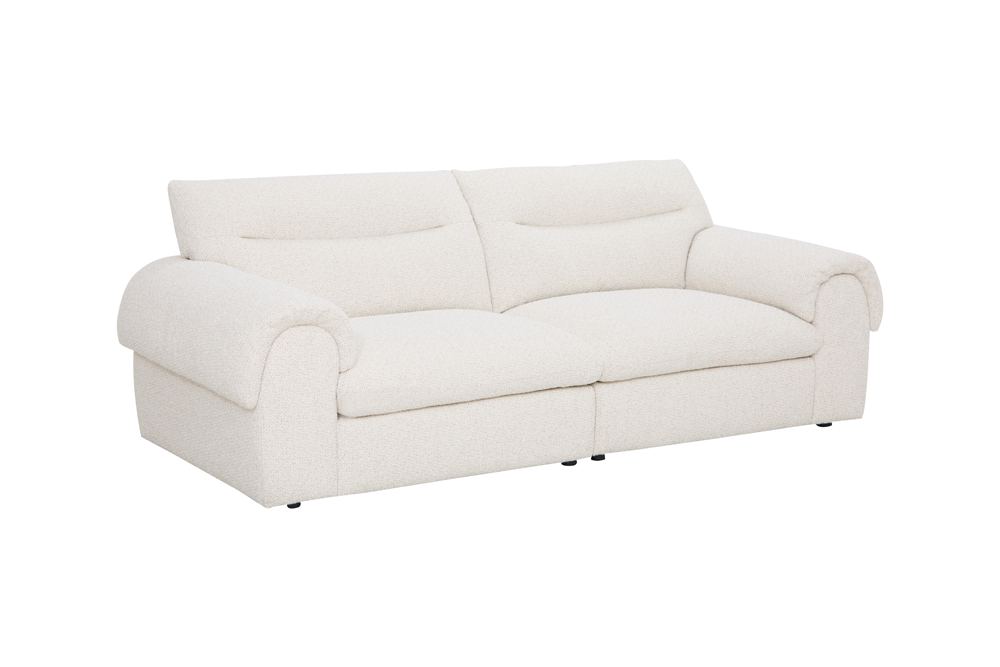 Bank SIXTH SENSE 245cm 4-zits bouclé beige - 48574