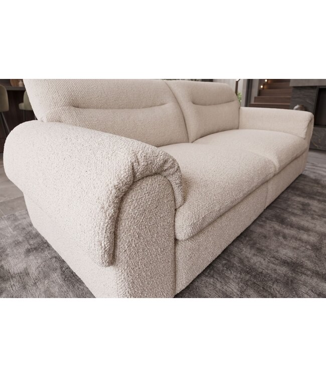 Invicta Interior Bank SIXTH SENSE 245cm 4-zits bouclé beige - 48574