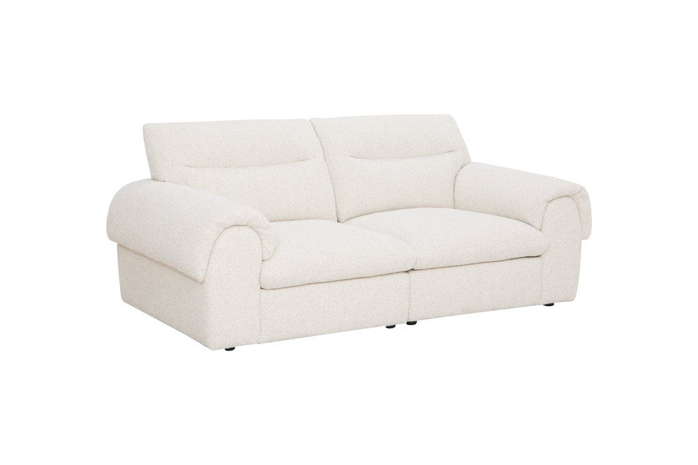 Sofa SIXTH SENSE 210cm 3-zits bouclé beige - 48575