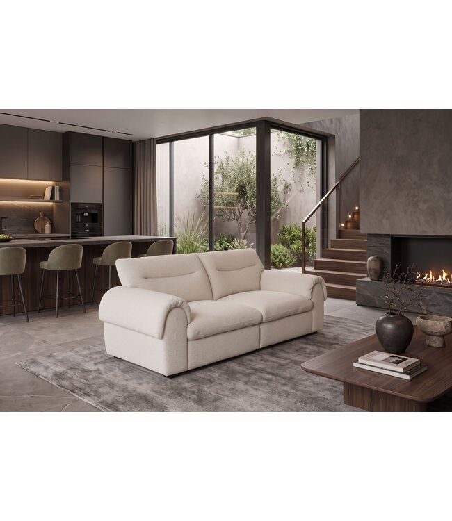 Invicta Interior Sofa SIXTH SENSE 210cm 3-zits bouclé beige - 48575