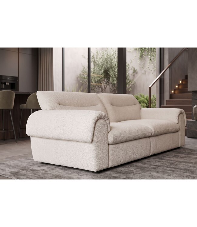 Invicta Interior Sofa SIXTH SENSE 210cm 3-zits bouclé beige - 48575