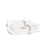 Invicta Interior Sofa SIXTH SENSE 210cm 3-zits bouclé beige - 48575