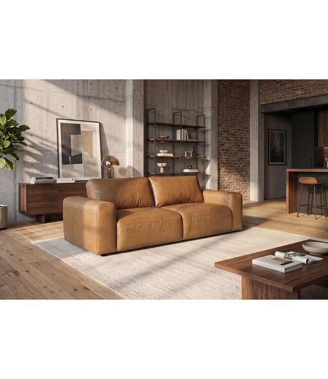 Invicta Interior Bank BIG GEORGE 245cm 3-zits leer cognac - 48579