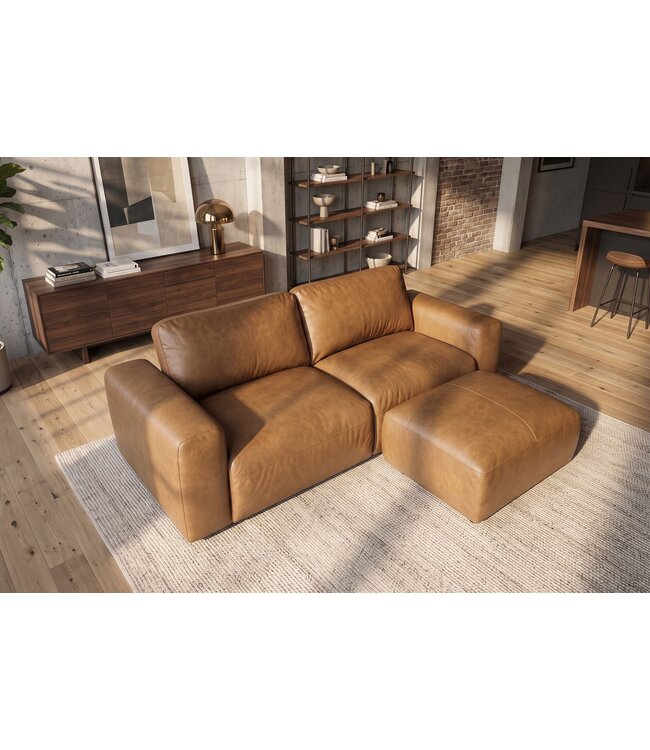 Invicta Interior Bank BIG GEORGE 245cm 3-zits leer cognac - 48579
