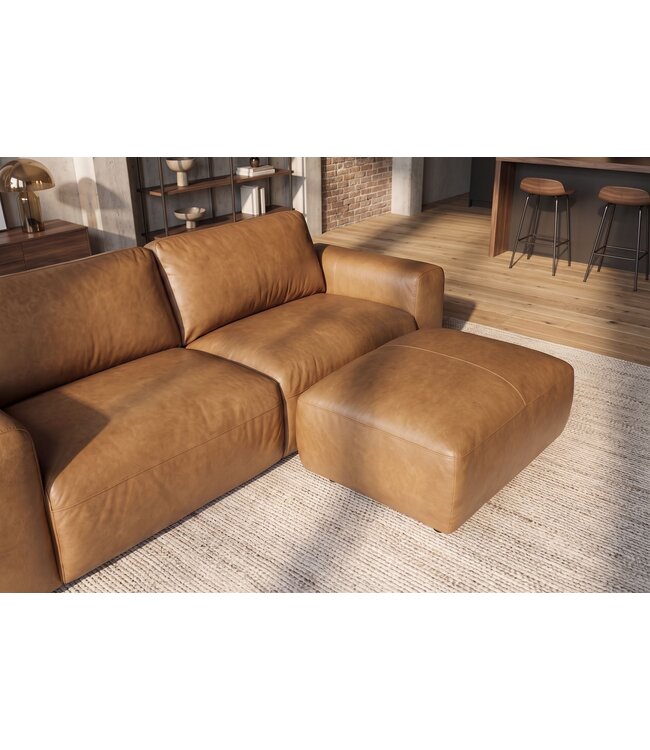 Invicta Interior Kruk BIG GEORGE 95cm leer cognac - 48581