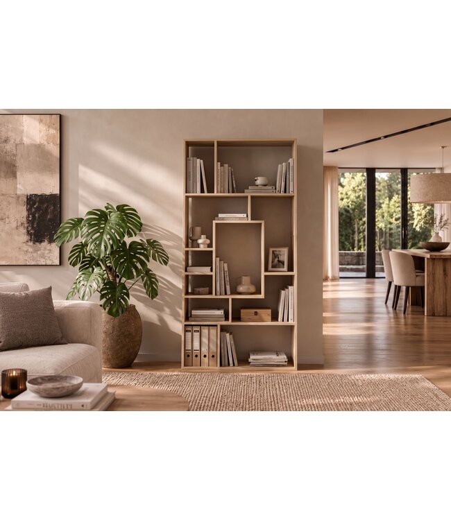 Invicta Interior Wandplank MAKASSAR 180x80cm mangohout natural creamy - 48653