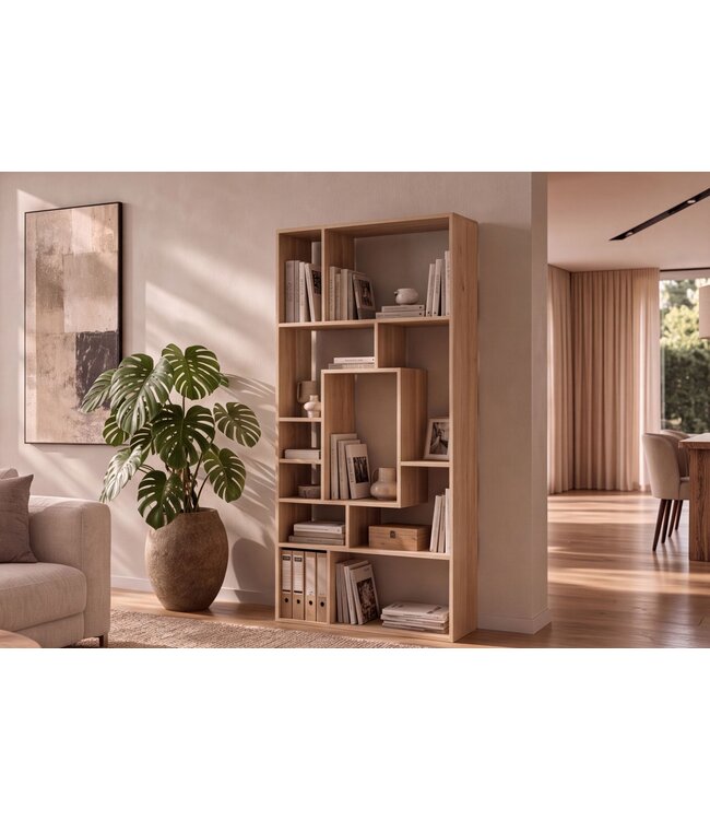 Invicta Interior Wandplank MAKASSAR 180x80cm mangohout natural creamy - 48653