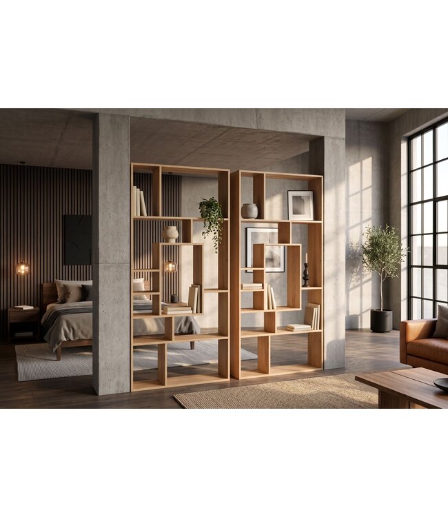 Invicta Interior Wandplank MAKASSAR 180x80cm mangohout natural creamy - 48653
