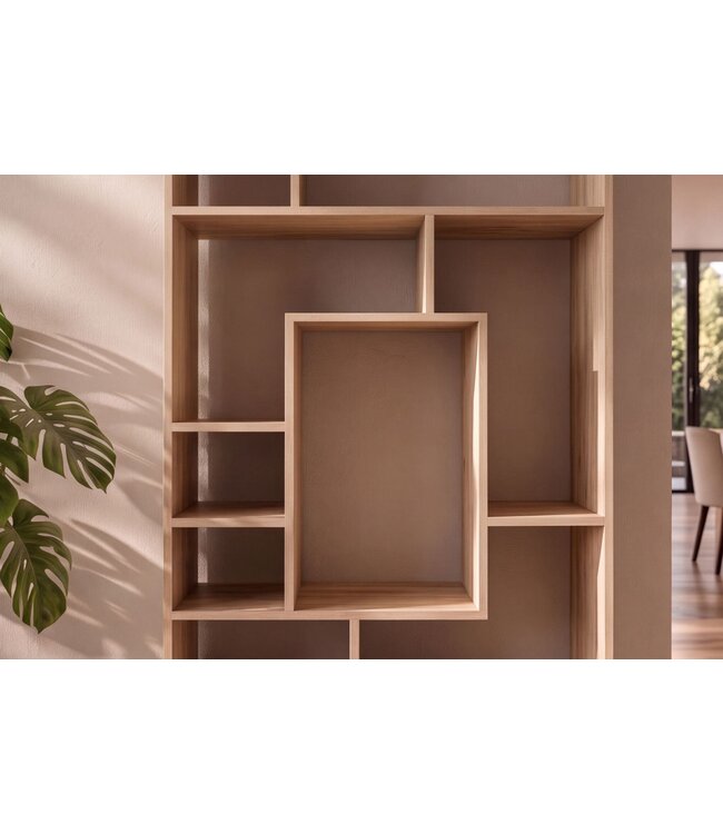 Invicta Interior Wandplank MAKASSAR 180x80cm mangohout natural creamy - 48653