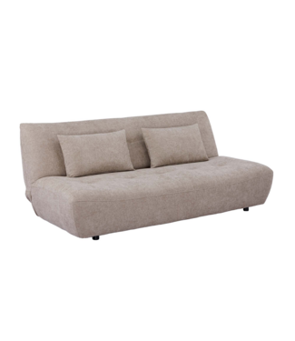 Invicta Interior Slaapbank ELYPSE 200cm 3-zits chenille greige - 48662