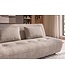 Invicta Interior Slaapbank ELYPSE 200cm 3-zits chenille greige - 48662