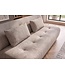 Invicta Interior Slaapbank ELYPSE 200cm 3-zits chenille greige - 48662