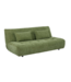 Invicta Interior Slaapbank ELYPSE 200cm 3-zits chenille groen - 48663