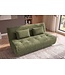 Invicta Interior Slaapbank ELYPSE 200cm 3-zits chenille groen - 48663