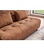 Invicta Interior Slaapbank ELYPSE 200cm 3-zits chenille roestbruin - 48664