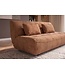 Invicta Interior Slaapbank ELYPSE 200cm 3-zits chenille roestbruin - 48664