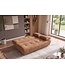Invicta Interior Slaapbank ELYPSE 200cm 3-zits chenille roestbruin - 48664
