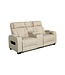 Invicta Interior Bioscoopfauteuil HOLLYWOOD 2-zits elektrisch verstelbaar kunstleer beige - 48678