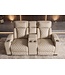 Invicta Interior Bioscoopfauteuil HOLLYWOOD 2-zits elektrisch verstelbaar kunstleer beige - 48678