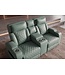 Invicta Interior Cinema fauteuil HOLLYWOOD 2-zits elektrisch verstelbaar kunstleer sage - 48679