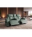 Invicta Interior Cinema fauteuil HOLLYWOOD 2-zits elektrisch verstelbaar kunstleer sage - 48679