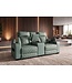 Invicta Interior Cinema fauteuil HOLLYWOOD 2-zits elektrisch verstelbaar kunstleer sage - 48679