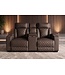 Invicta Interior Cinema fauteuil HOLLYWOOD 2-zits elektrisch verstelbaar kunstleer bruin - 48680