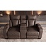 Invicta Interior Cinema fauteuil HOLLYWOOD 2-zits elektrisch verstelbaar kunstleer bruin - 48680
