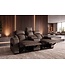 Invicta Interior Cinema fauteuil HOLLYWOOD 2-zits elektrisch verstelbaar kunstleer bruin - 48680