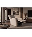 Invicta Interior Bioscoopfauteuil PRIORITY 360° elektrisch verstelbaar roteerbaar met USB-poort gestructureerde stof greige - 48684