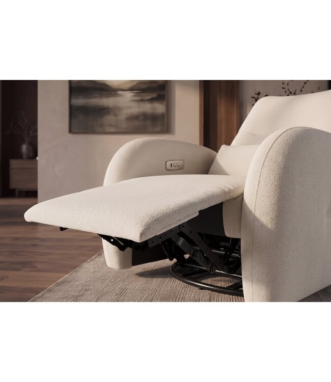 Invicta Interior Cinema fauteuil PRIORITY 360° draaibaar elektrisch verstelbaar met USB-poort gestructureerde stof beige - 48686