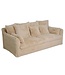Invicta Interior Sofa YETI 200cm 3-zits afneembare hoes champagne beige - 48698