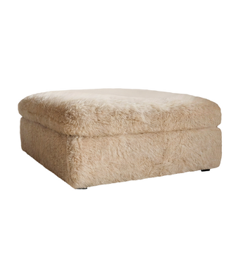 Invicta Interior Kruk YETI 100cm afneembare hoes champagne beige - 48699