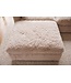 Invicta Interior Kruk YETI 100cm afneembare hoes champagne beige - 48699
