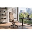 Invicta Interior Bureaustoel LAZIO 49-59cm met kantelfunction vogue velours fluweel taupe - 48701