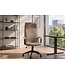 Invicta Interior Bureaustoel LAZIO 49-59cm met kantelfunction vogue velours fluweel taupe - 48701