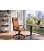 Invicta Interior Bureaustoel LAZIO 49-59cm met kantelfunctie microvezel vintage bruin - 48704