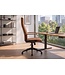 Invicta Interior Bureaustoel LAZIO 49-59cm met kantelfunctie microvezel vintage bruin - 48704