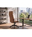 Invicta Interior Bureaustoel LAZIO 49-59cm met kantelfunctie microvezel vintage bruin - 48704