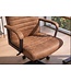 Invicta Interior Bureaustoel LAZIO 49-59cm met kantelfunctie microvezel vintage bruin - 48704