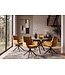 Invicta Interior Draaistoel SIGNATURE 360° draaibaar met armleuningen veercore fluweel mosterdgeel - 48795