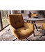 Invicta Interior Draaistoel SIGNATURE 360° draaibaar met armleuningen veercore fluweel mosterdgeel - 48795