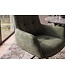 Invicta Interior Draaibare fauteuil SIGNATURE 360° met armleuningen, spiraalvering, fluweel mosgroen - 48796