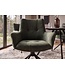 Invicta Interior Draaibare fauteuil SIGNATURE 360° met armleuningen, spiraalvering, fluweel mosgroen - 48796