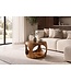 Invicta Interior Salontafel ORGANIC LOOP 60cm rond met opbergruimte sheesham hout bruin - 48822