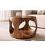 Invicta Interior Salontafel ORGANIC LOOP 60cm rond met opbergruimte sheesham hout bruin - 48822