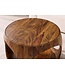 Invicta Interior Salontafel ORGANIC LOOP 60cm rond met opbergruimte sheesham hout bruin - 48822