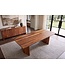 Invicta Interior Eettafel DIAMOND 240cm sheesham hout bruin stone finish - 48823