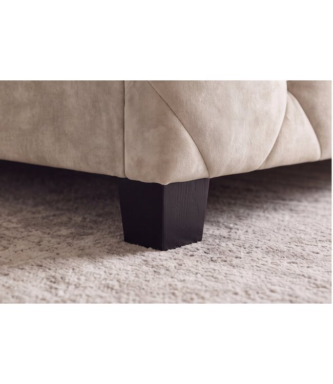 Invicta Interior Bed ELYSIUM 160x200cm met opbergruimte fluweel champagne beige - 48883