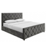 Invicta Interior Bed ELYSIUM 180x200cm met opbergruimte fluweel donkergrijs - 48884